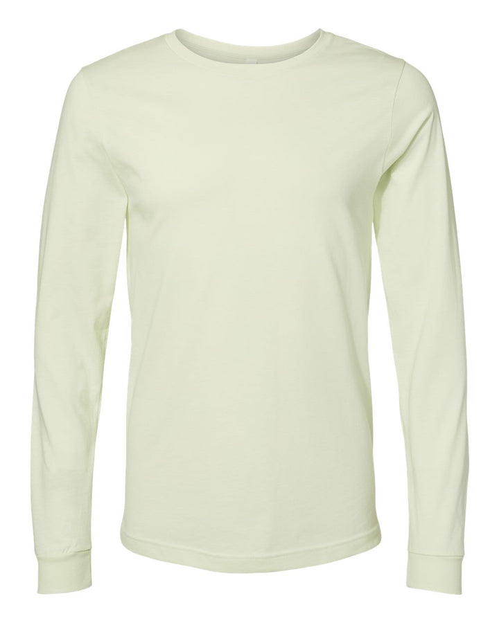 Front View of Citron Jersey Long Sleeve Tee - 3501