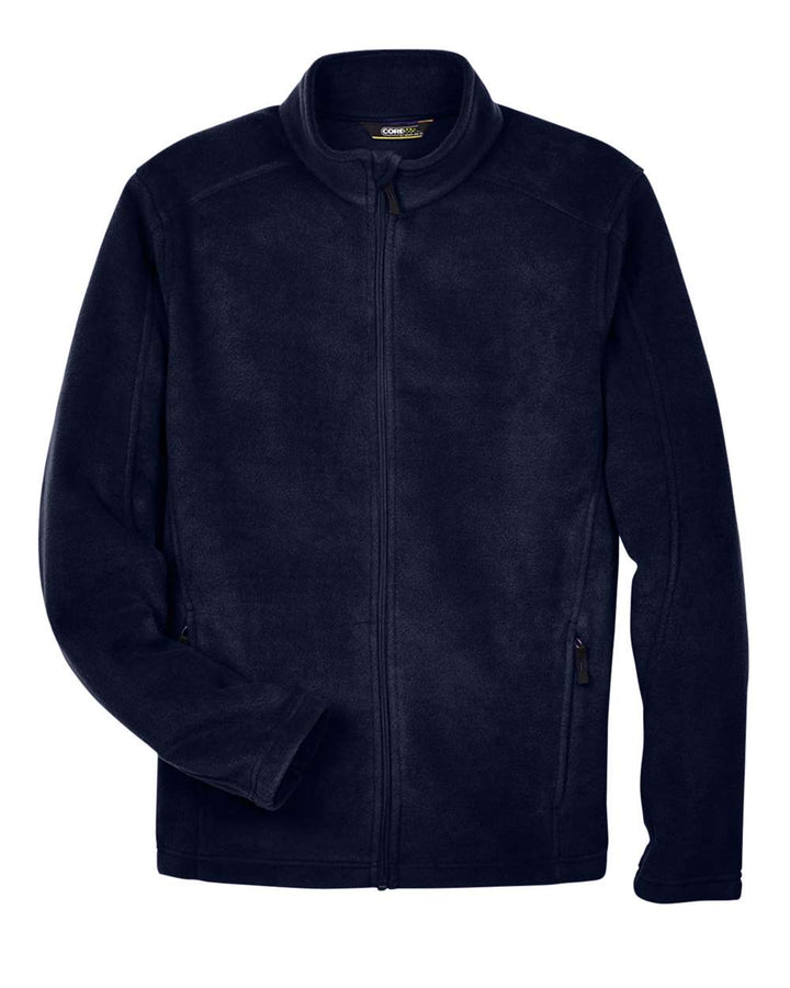Front View of Classic Navy Men's Journey Fleece Jacket - 88190