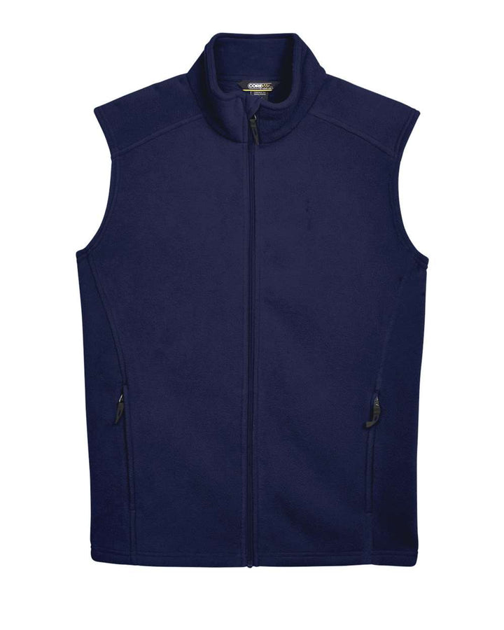 Front View of Classic Navy Men's Journey Fleece Vest - 88191
