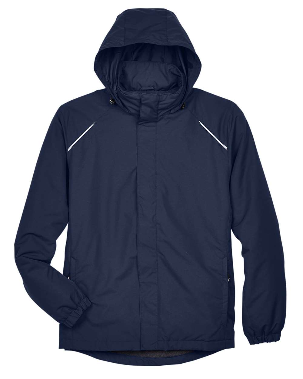 Front View of Classic Navy Men's Profile Fleece-Lined All-Season Jacket - 88224