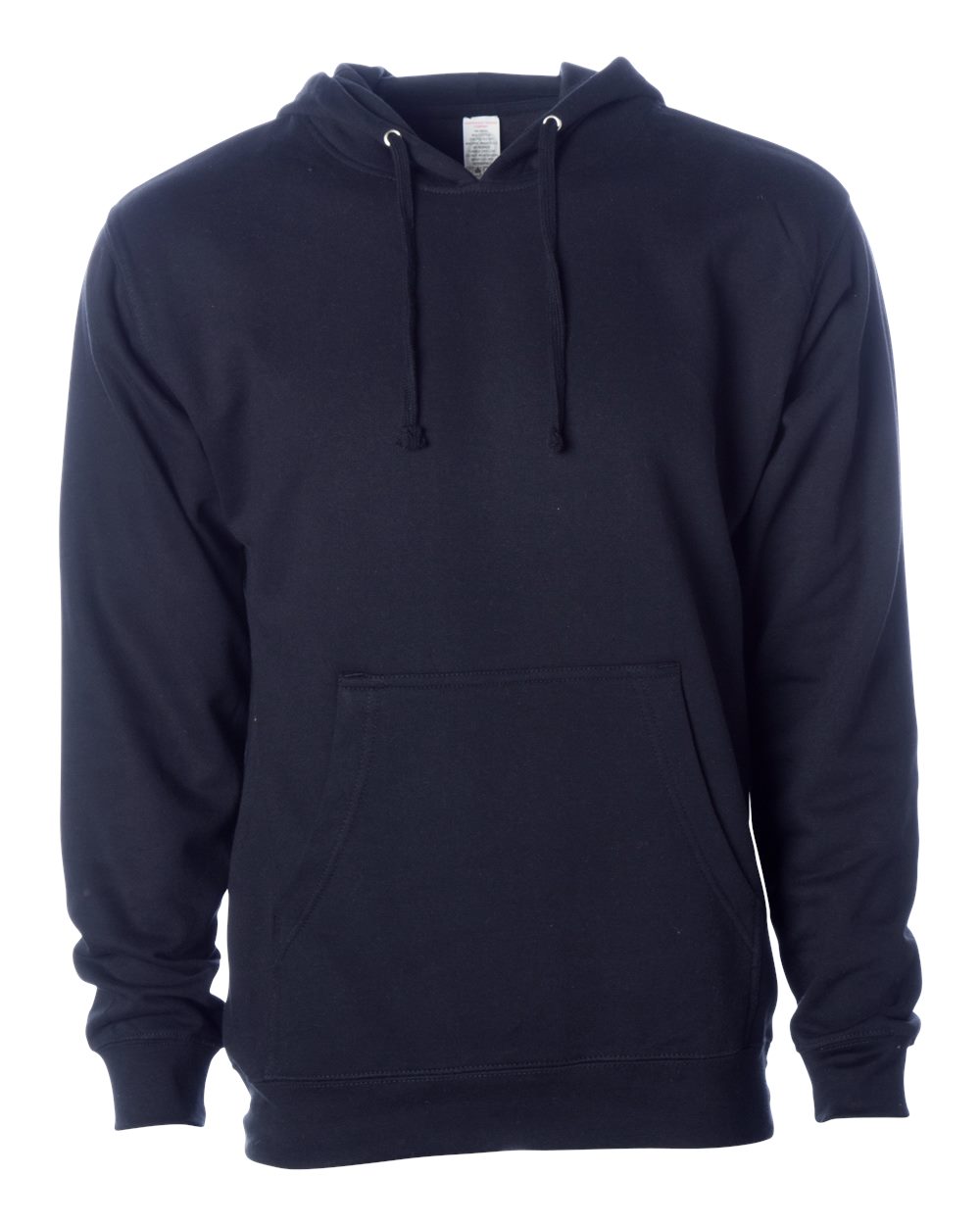 Front View of Classic Navy Midweight Hooded Sweatshirt - SS4500