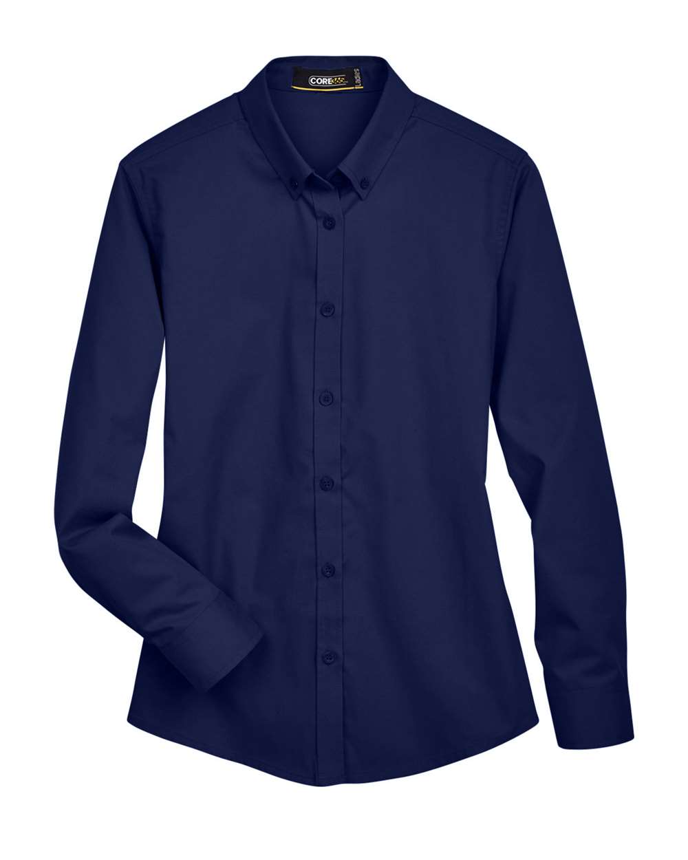 Front View of Classic Navy Women's Operate Twill Shirt - 78193