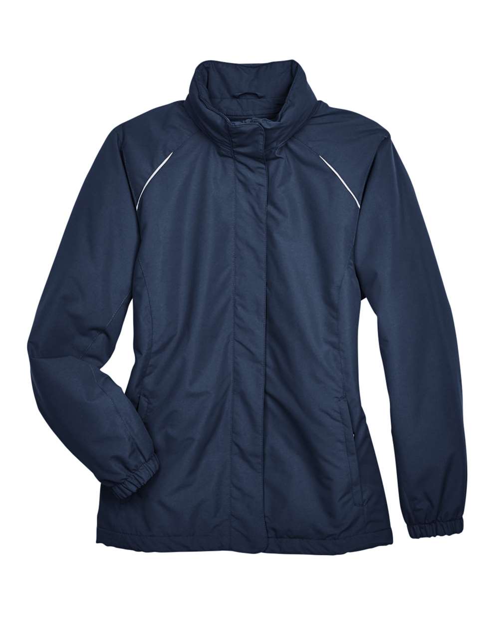 Front View of Classic Navy Women's Profile Fleece-Lined All-Season Jacket - 78224