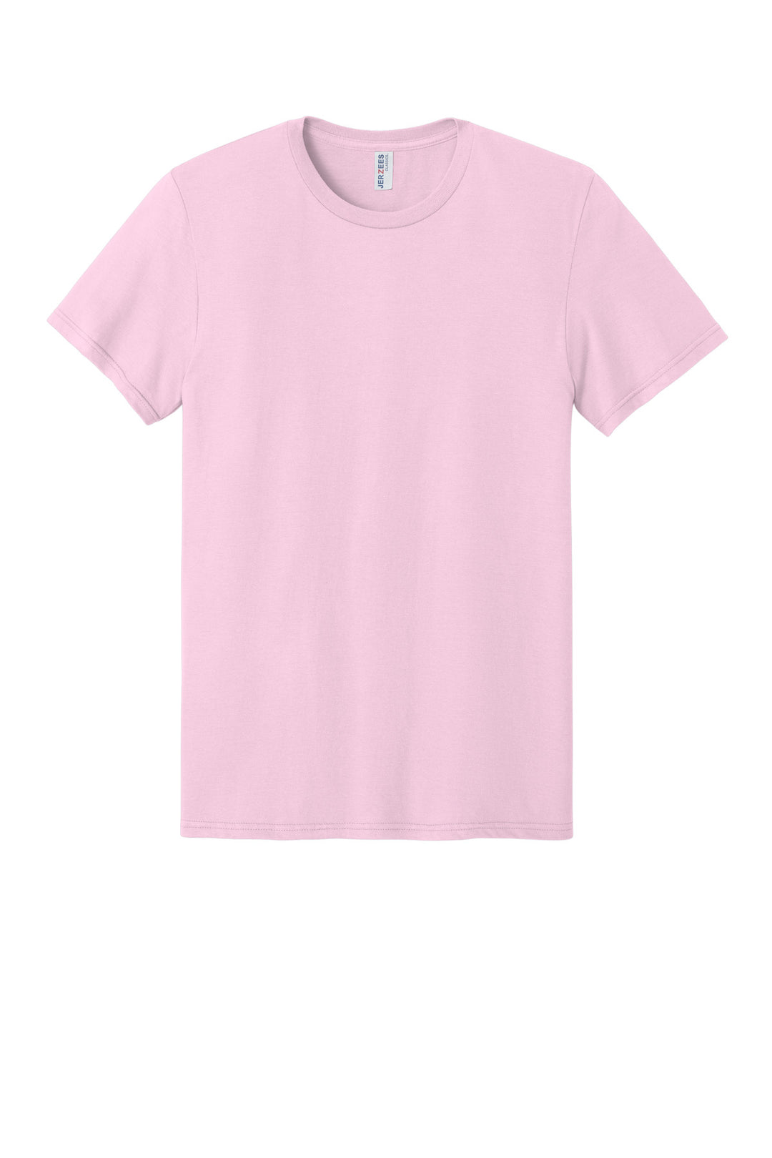 Front View of Classic Pink Jerzees Classics Unisex Cotton T-Shirt 363M