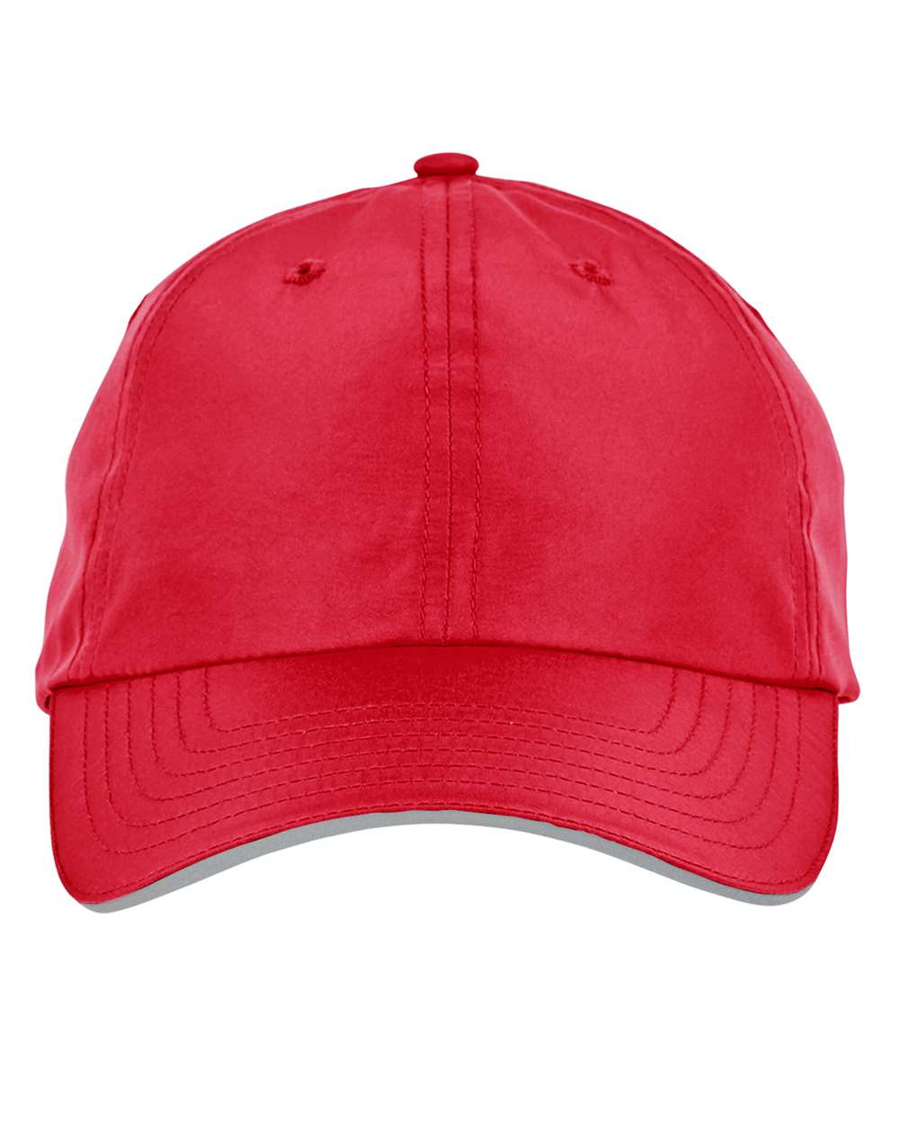 Front View of Classic Red Pitch Performance Cap - CE001
