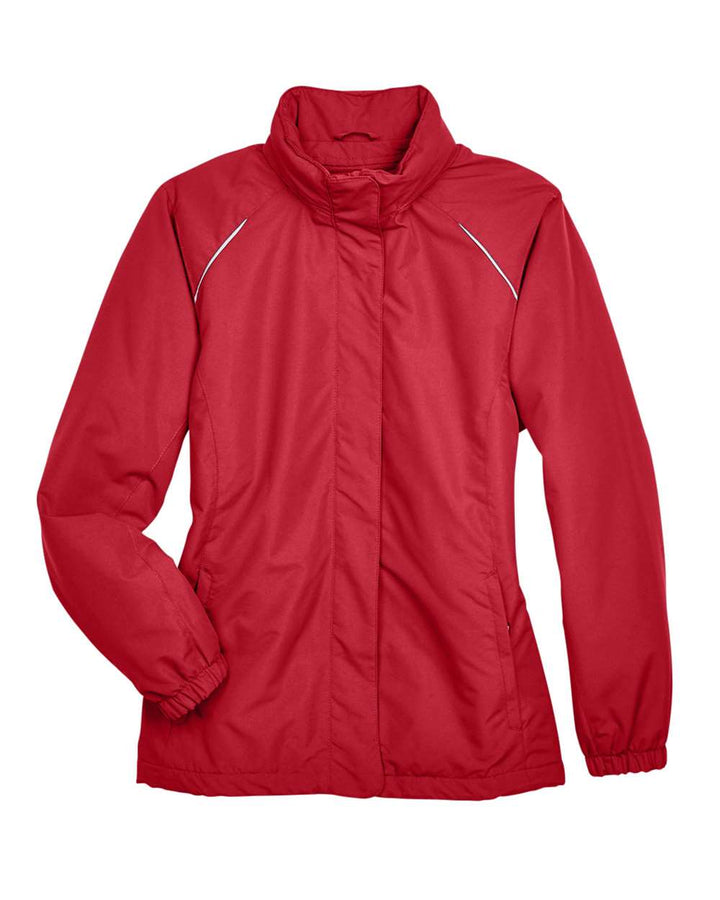 Front View of Classic Red Women's Profile Fleece-Lined All-Season Jacket - 78224
