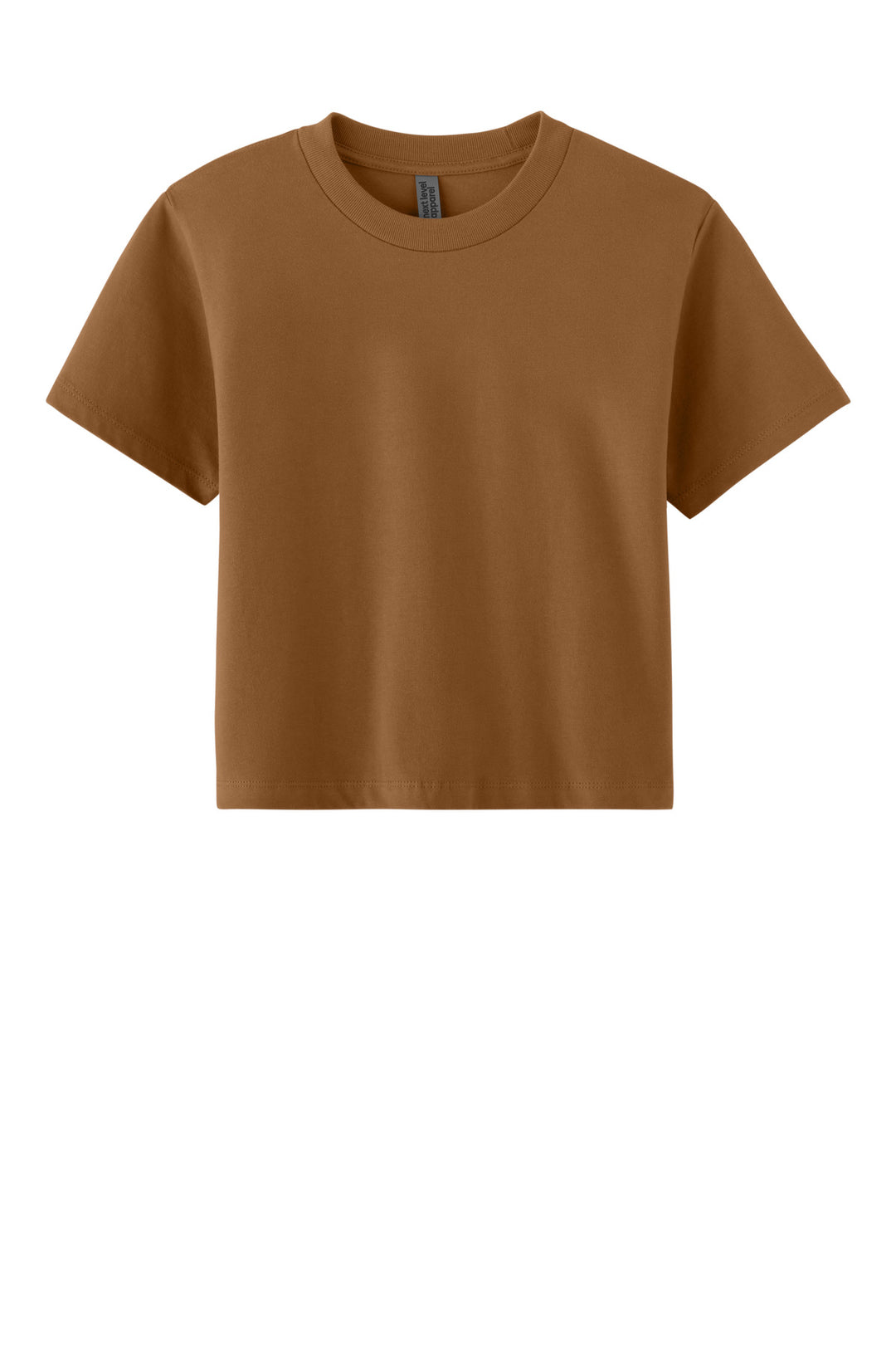Front View of Clay Next Level Apparel Women's Heavyweight Boxy Tee NL7610