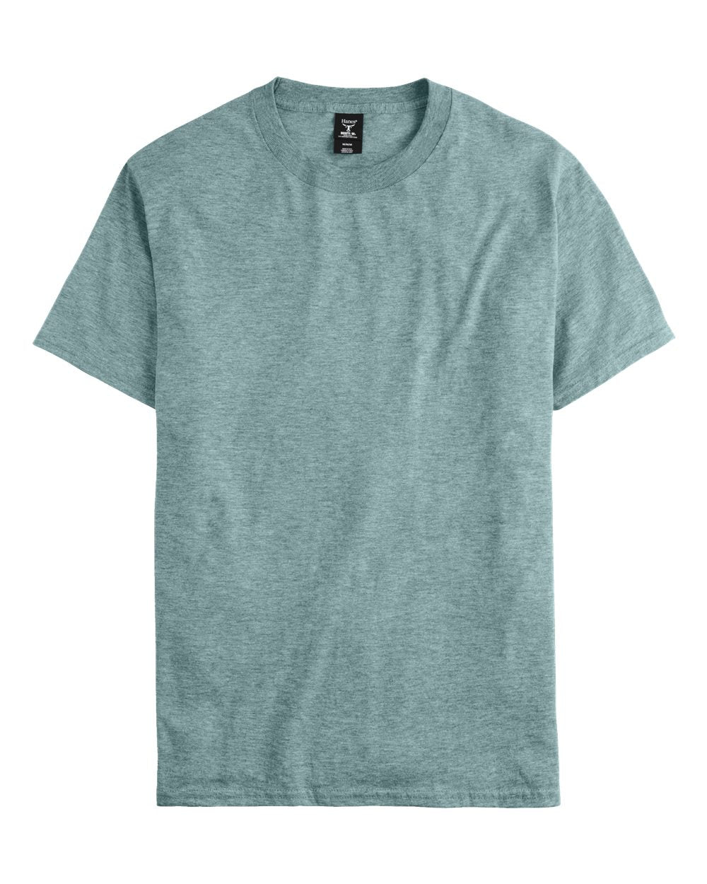 Front View of Clean Mint Pepper Heather Beefy-T® T-Shirt - 5180