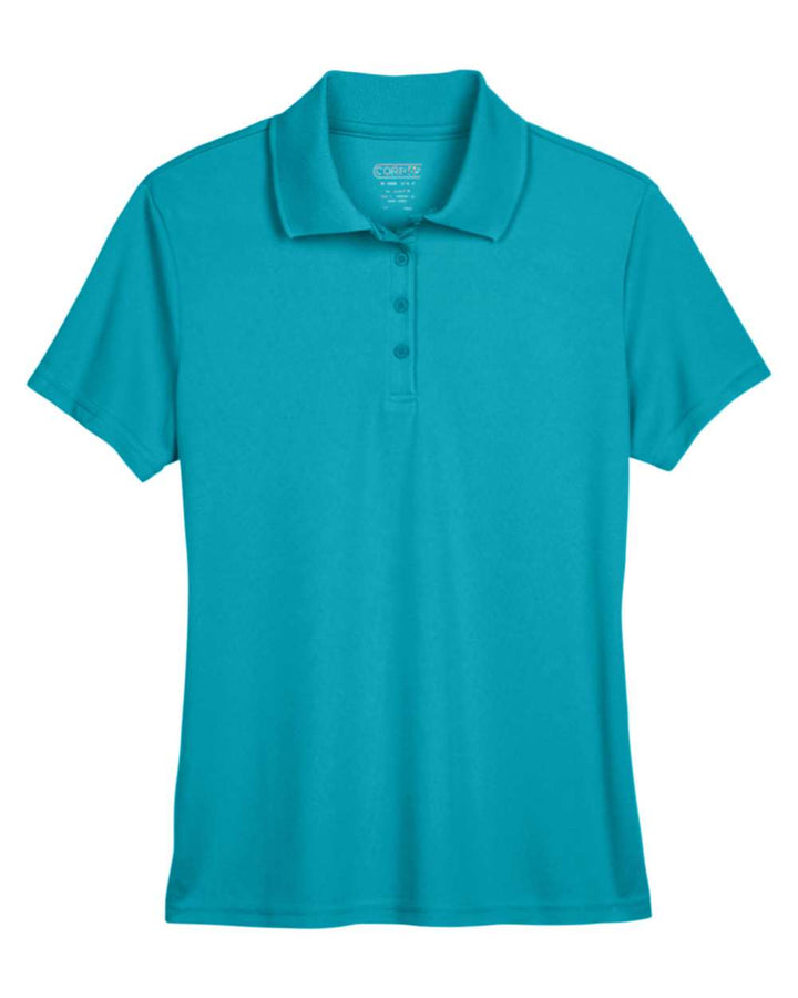 Front View of Clear Teal Women's Origin Performance Piqué Polo - 78181