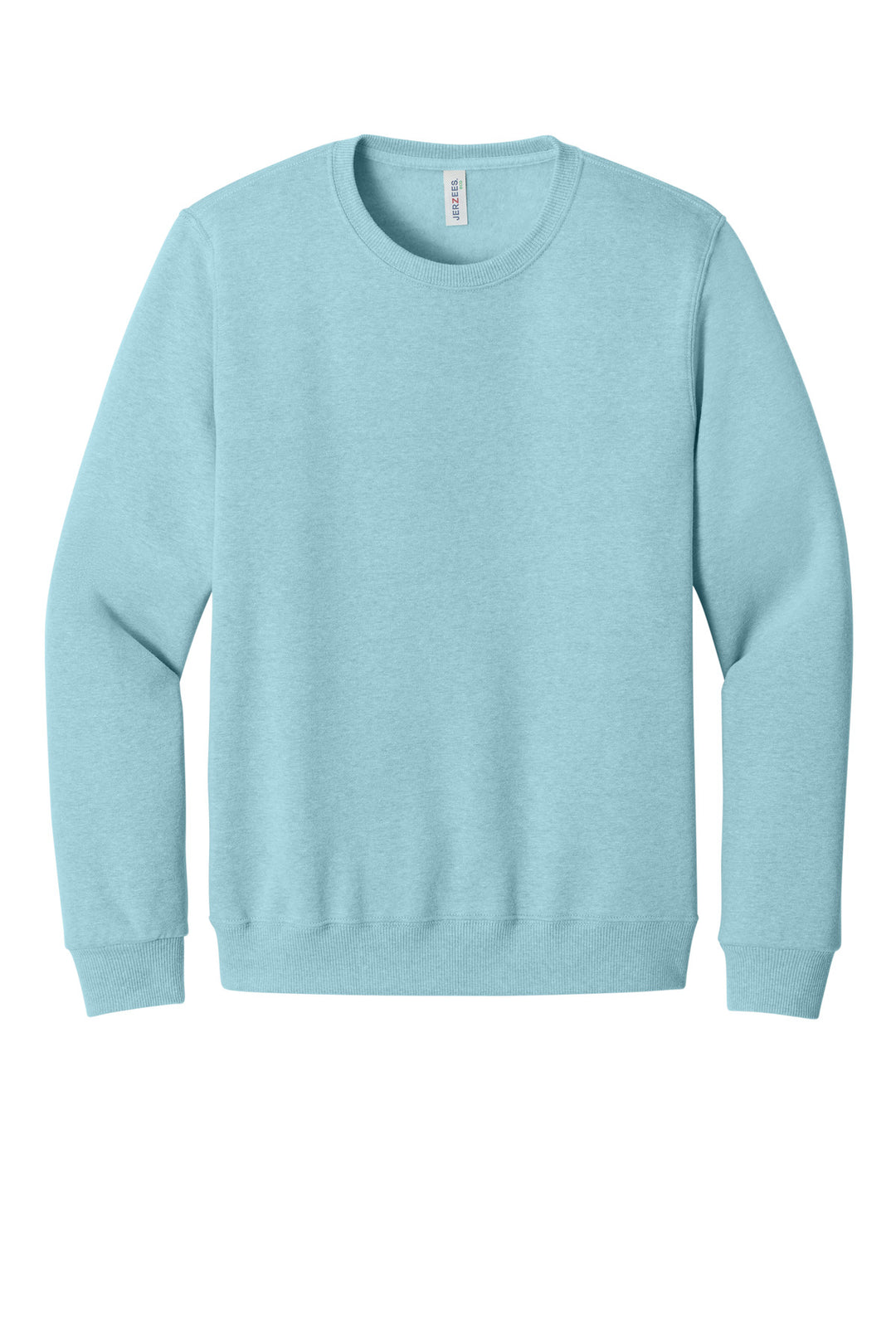 Front View of CloudHthr Jerzees Eco Premium Blend Crewneck Sweatshirt 701M