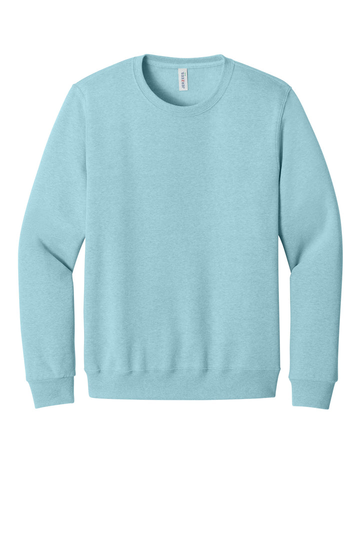 Front View of CloudHthr Jerzees Eco Premium Blend Crewneck Sweatshirt 701M