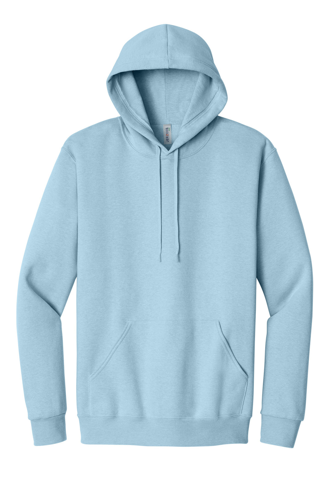 Front View of CloudHthr Jerzees Eco Premium Blend Pullover Hooded Sweatshirt 700M