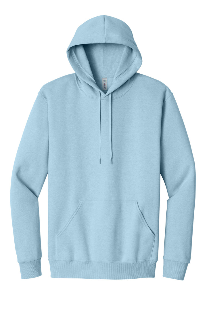 Front View of CloudHthr Jerzees Eco Premium Blend Pullover Hooded Sweatshirt 700M