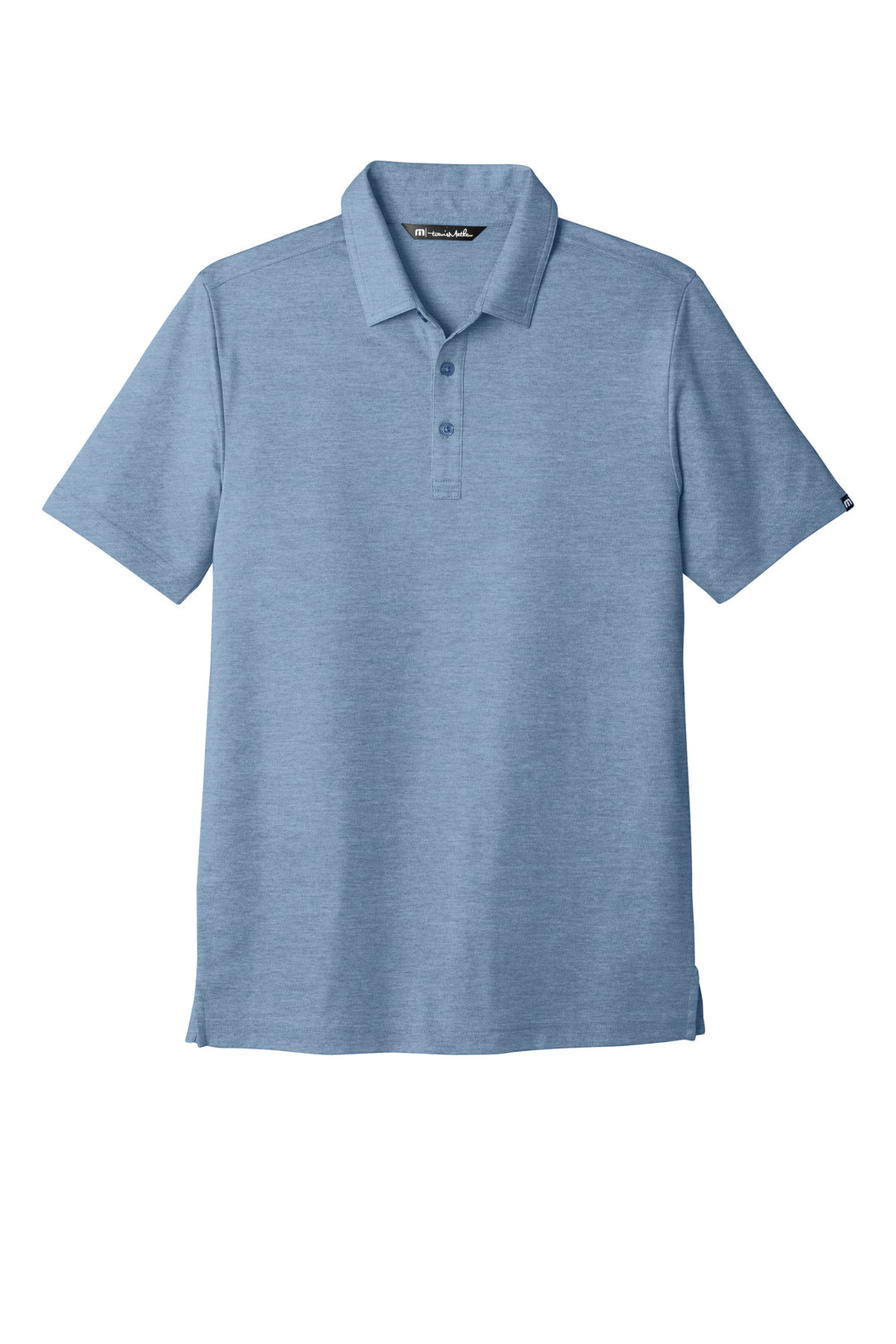 Front View of ClscBlHthr TravisMathew Oceanside Heather Polo. TM1MU412