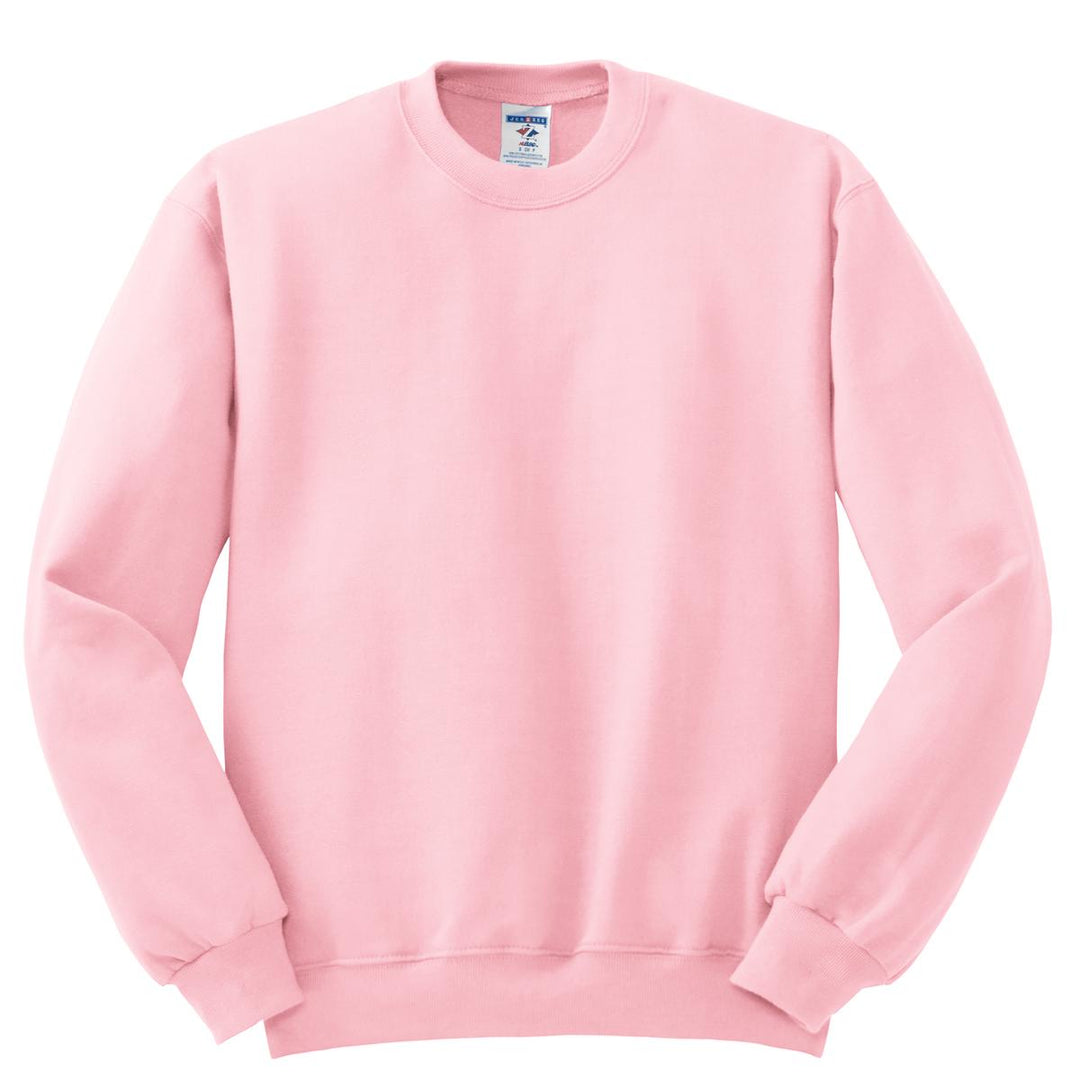 Front View of ClscPink Jerzees - NuBlend Crewneck Sweatshirt. 562M