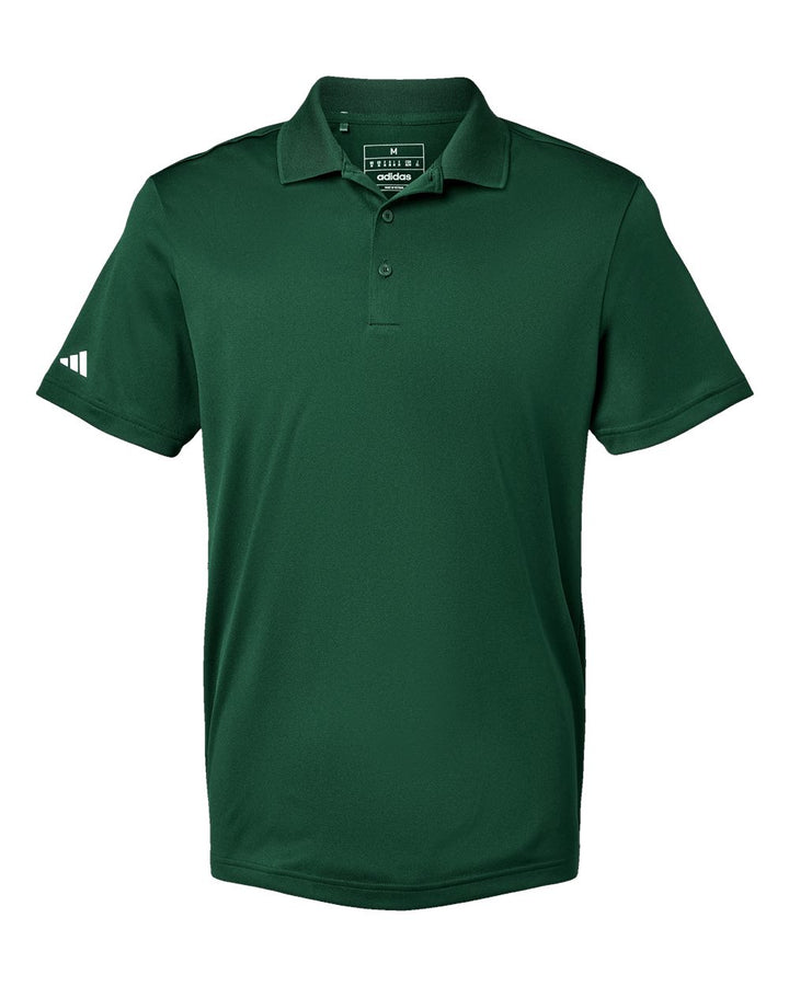 Front View of Collegiate Green Basic Sport Polo - A430