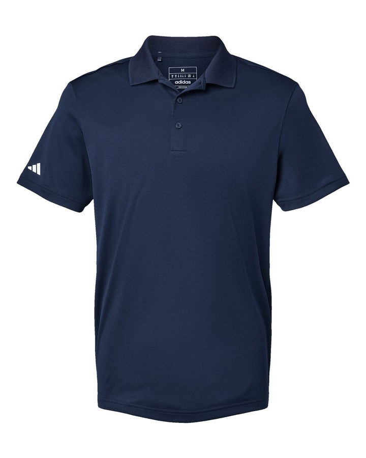 Front View of Collegiate Navy Basic Sport Polo - A430