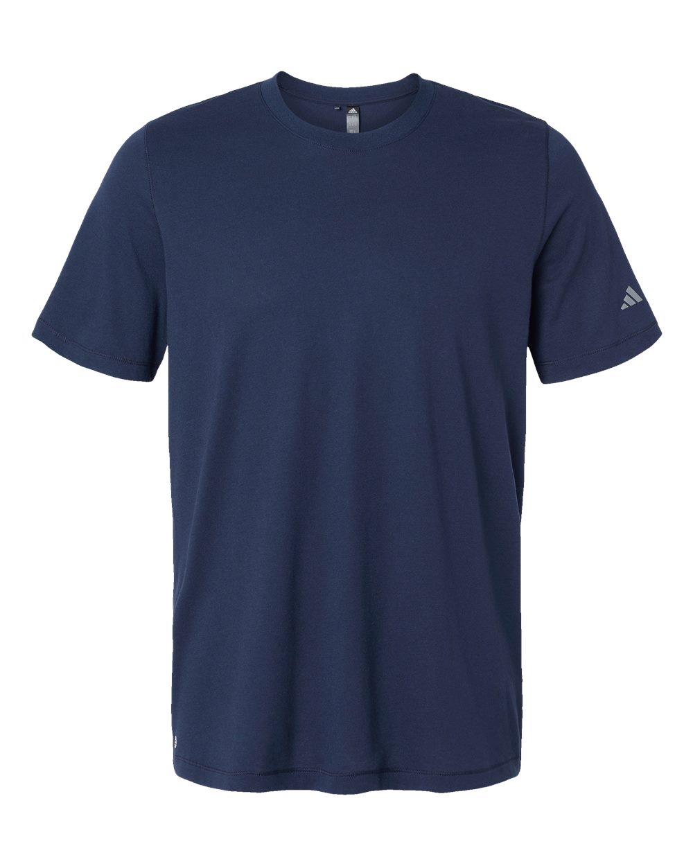 Front View of Collegiate Navy Blended T-Shirt - A556