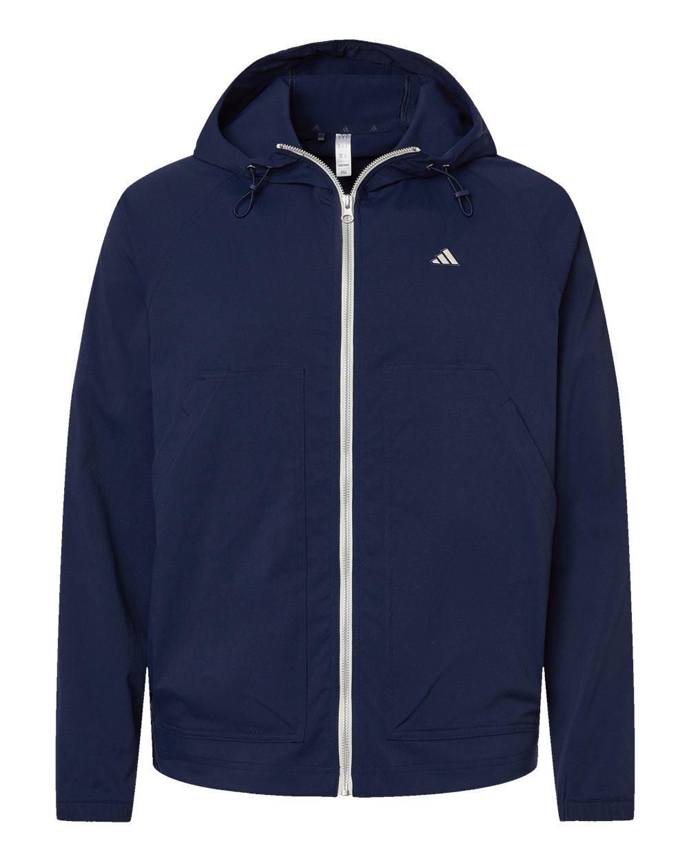 Front View of Collegiate Navy Go-To Utility DWR Full-Zip Jacket - A2007