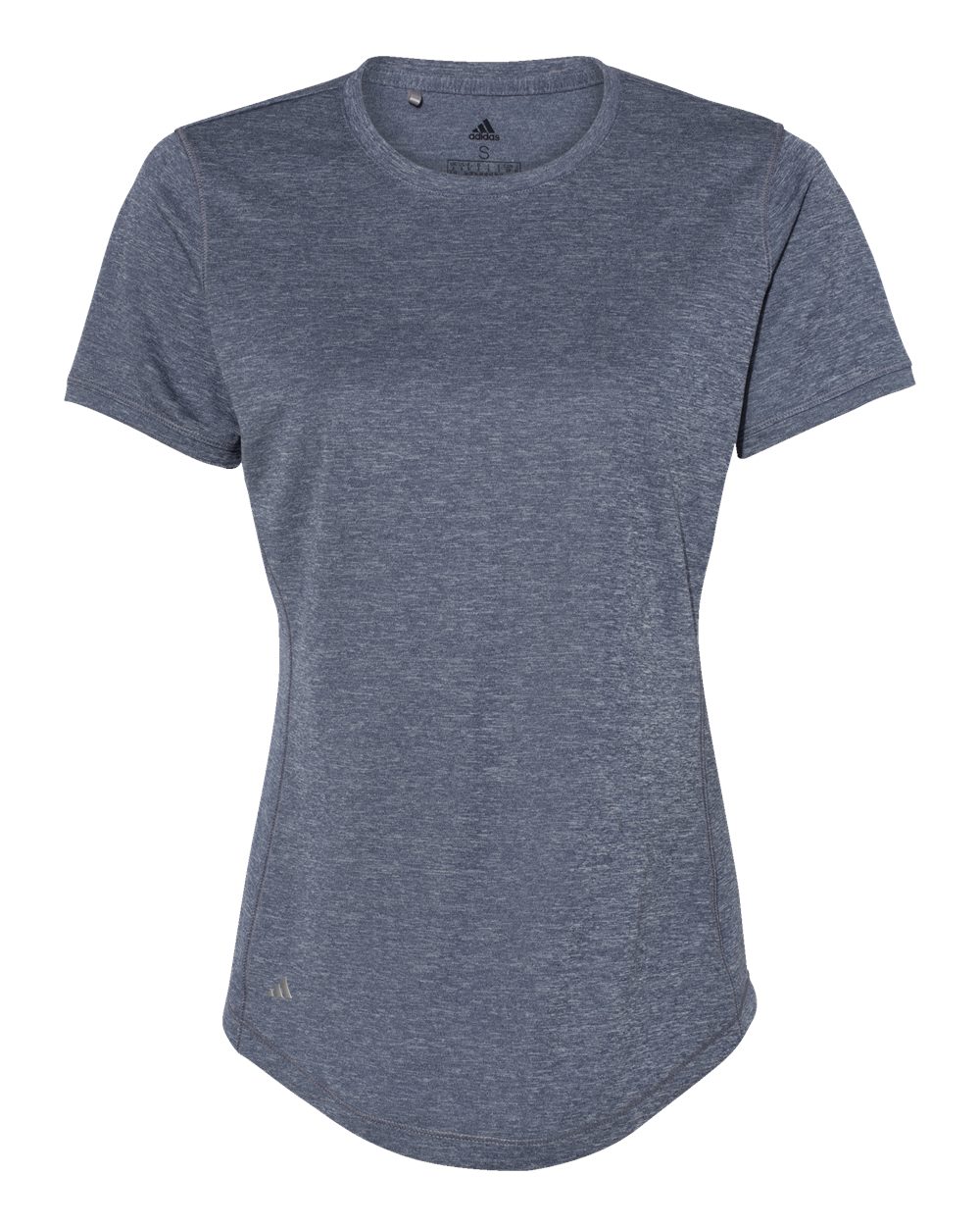 Front View of Collegiate Navy Heather Women's Sport T-Shirt - A377