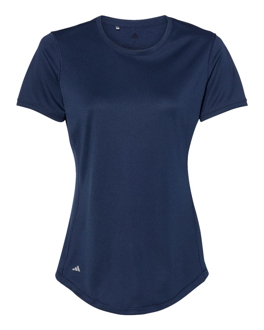 Front View of Collegiate Navy Women's Sport T-Shirt - A377