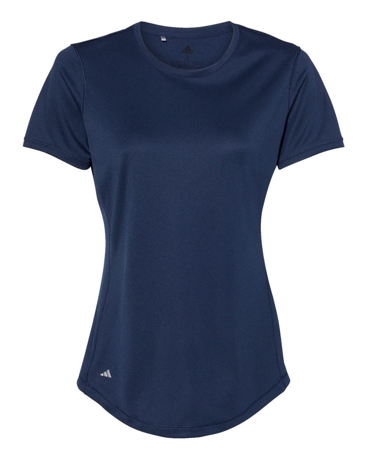 Front View of Collegiate Navy Women's Sport T-Shirt - A377