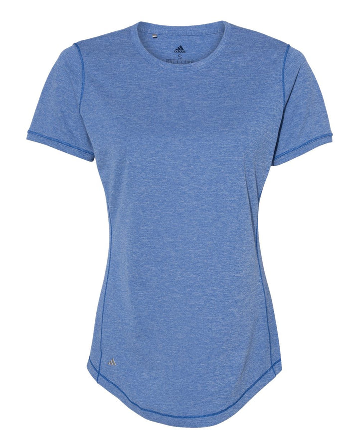 Front View of Collegiate Royal Heather Women's Sport T-Shirt - A377
