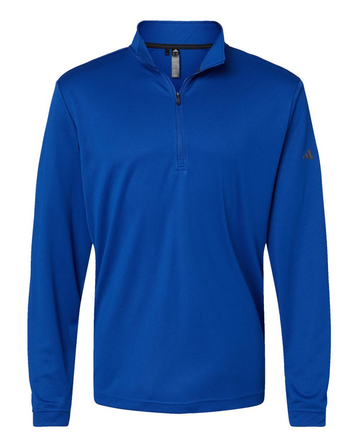 Front View of Collegiate Royal Lightweight Quarter-Zip Pullover - A401