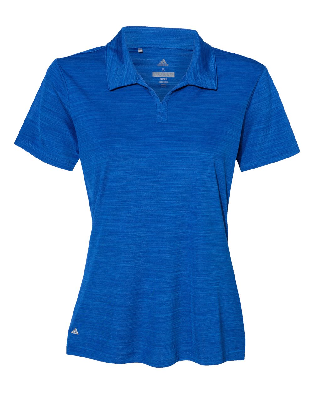 Front View of Collegiate Royal Melange Women's Mélange Polo - A403
