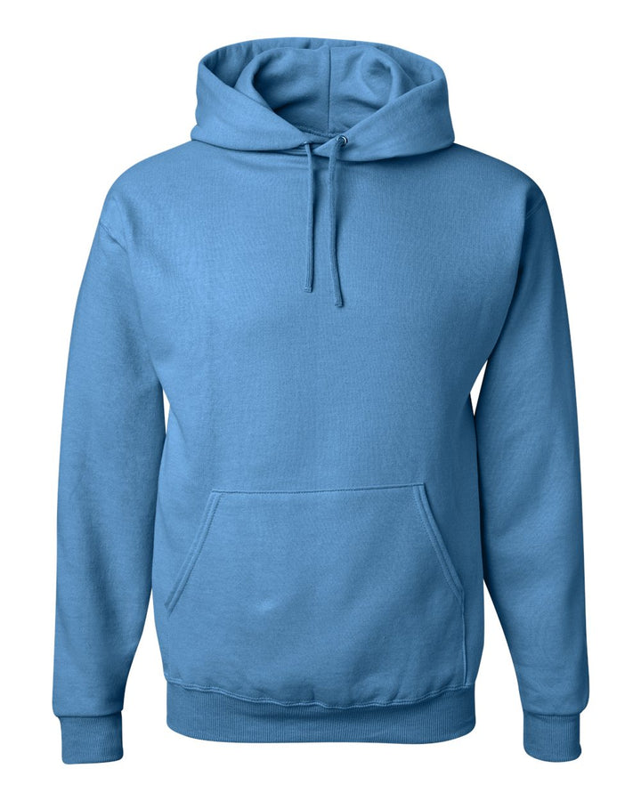 Front View of Columbia Blue NuBlend® Hooded Sweatshirt - 996MR