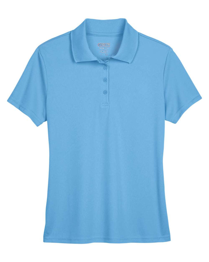 Front View of Columbia Blue Women's Origin Performance Piqué Polo - 78181