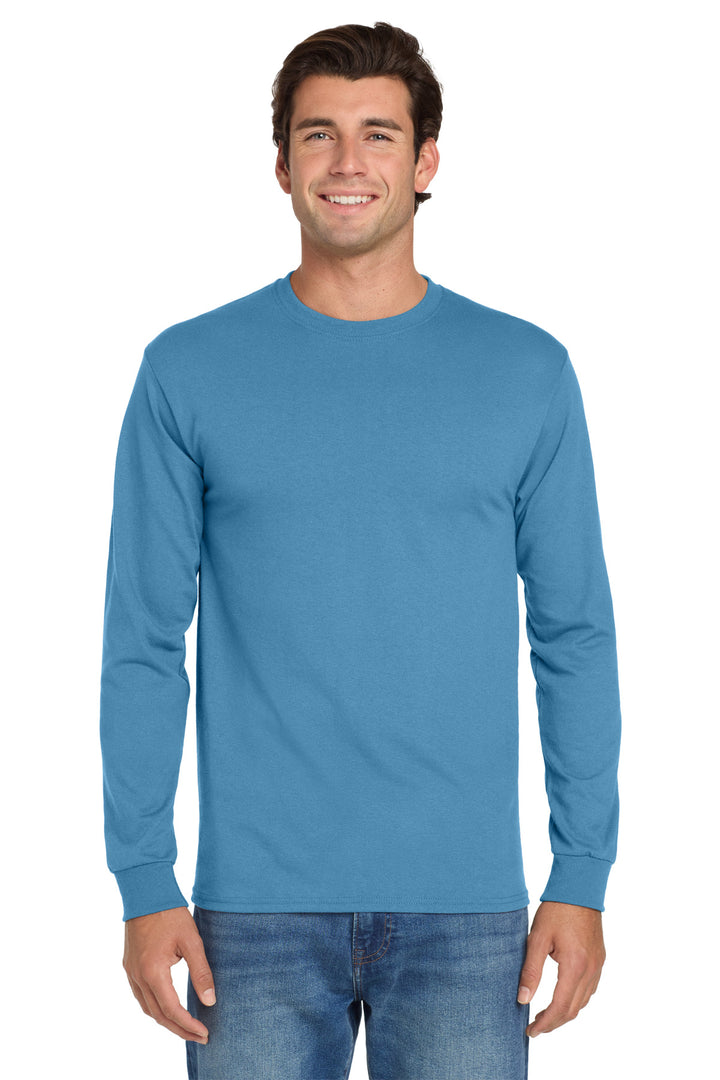 Front View of ColumbiaBl Jerzees - Dri-Power 50/50 Cotton/Poly Long Sleeve T-Shirt. 29LS