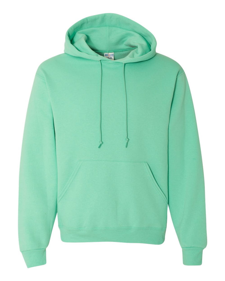 Front View of Cool Mint NuBlend® Hooded Sweatshirt - 996MR