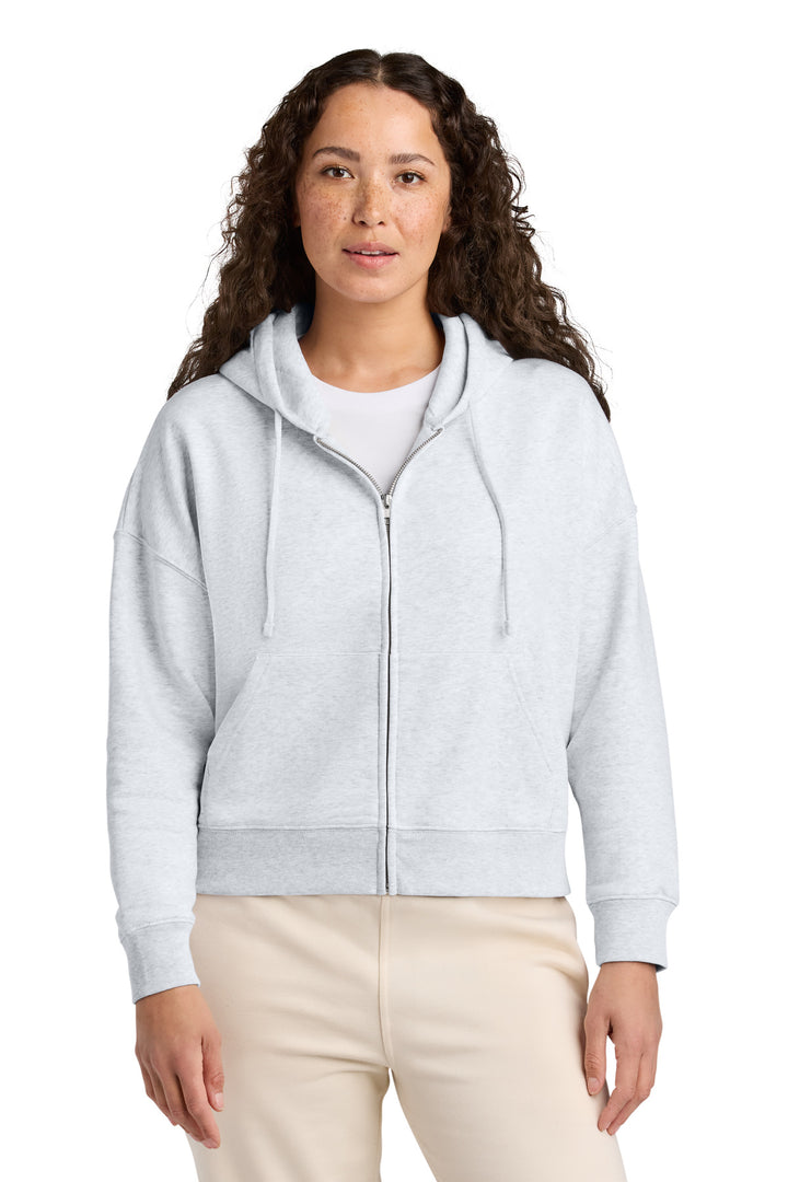 Front View of CoolHtrGry Stanley/Stella Women's Stella Ida Full-Zip Hooded Sweatshirt SXW037