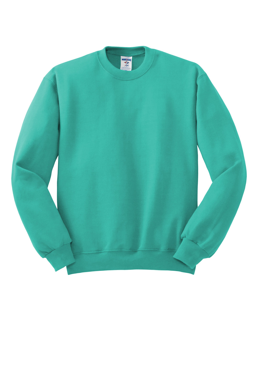 Front View of CoolMint Jerzees - NuBlend Crewneck Sweatshirt. 562M
