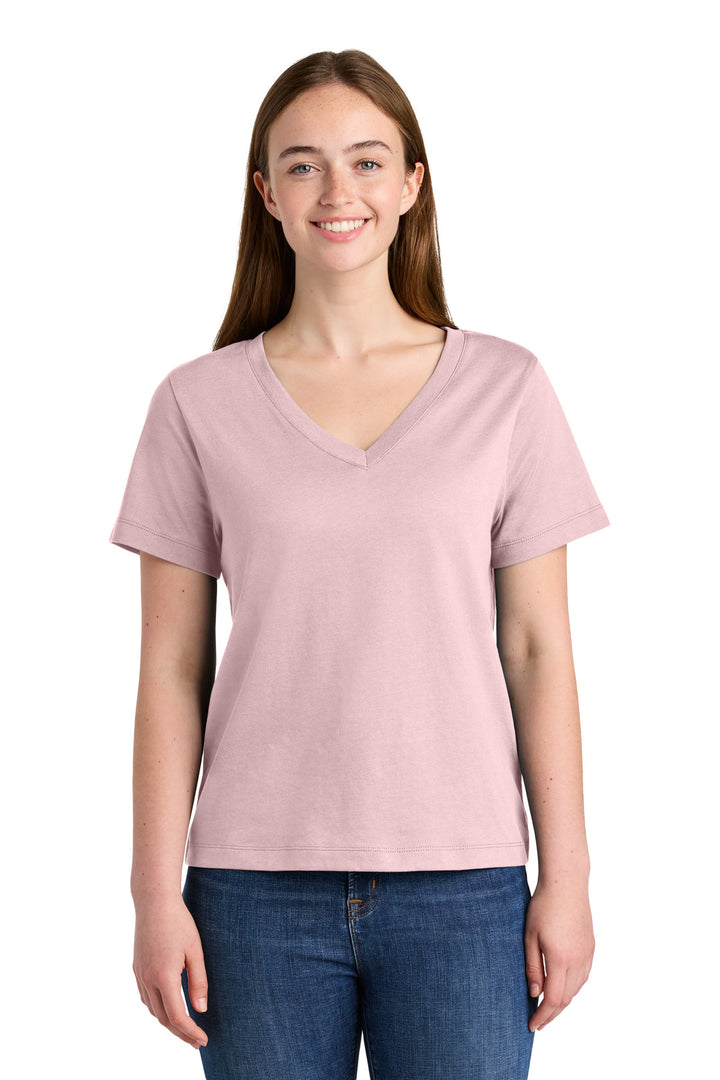 Front View of CottonPink Stanley/Stella Women's Stella Isla V-Neck Tee SXW032