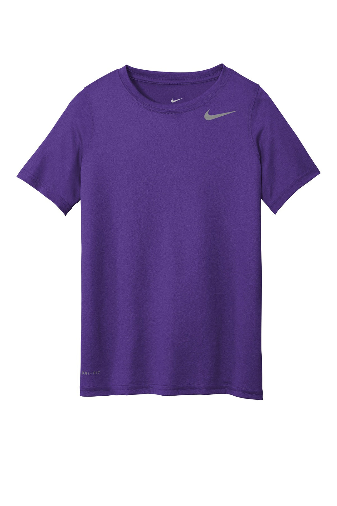 Front View of Court Purple Nike Youth Legend Tee 840178