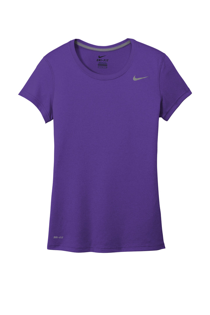 Front View of CourtPrpl Nike Women's Team rLegend Tee DV7312