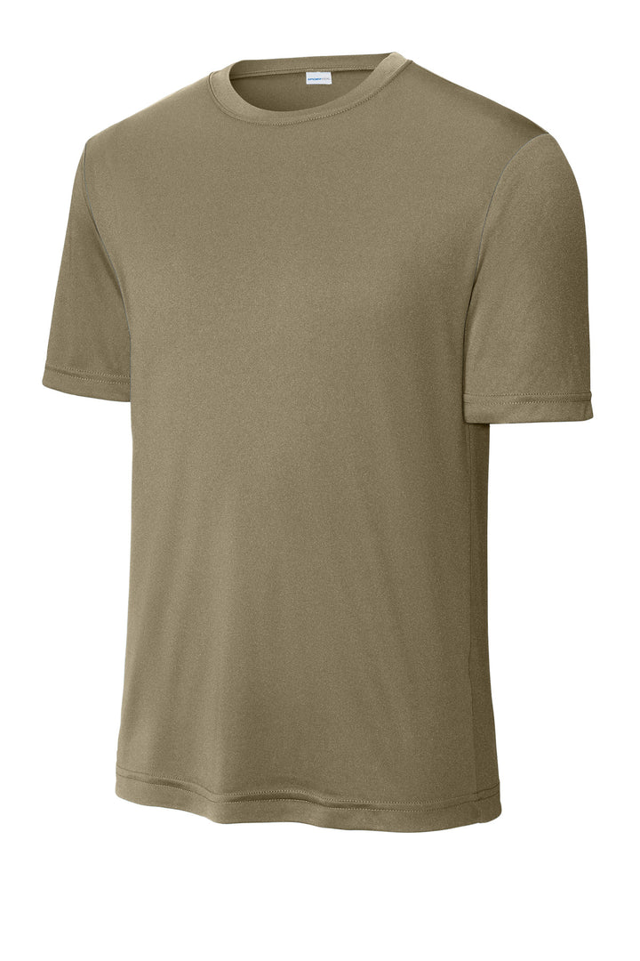 Front View of Coyote Brown Sport-Tek PosiCharge Competitor Tee. ST350