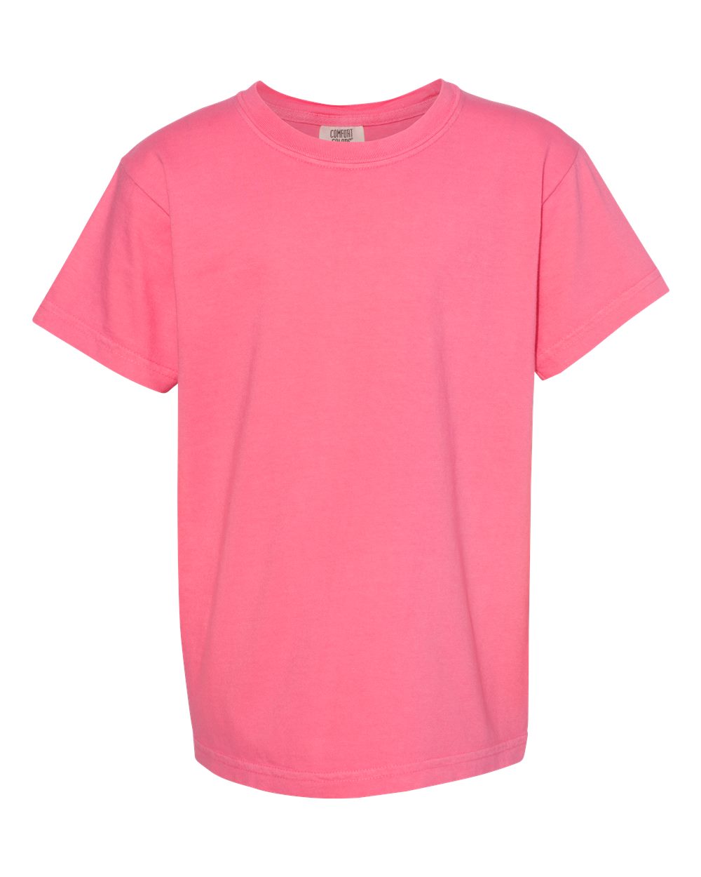 Front View of Crunchberry Garment-Dyed Youth Heavyweight T-Shirt - 9018