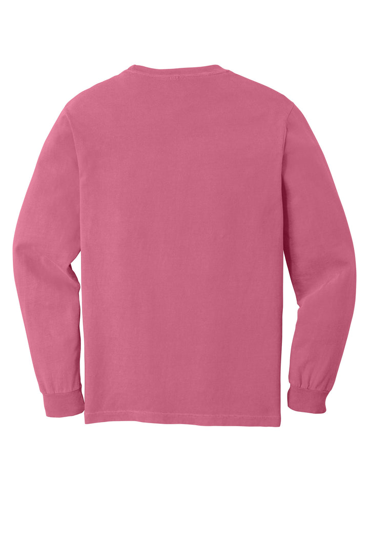 Front View of Crunchbrry COMFORT COLORS Heavyweight Ring Spun Long Sleeve Tee. 6014