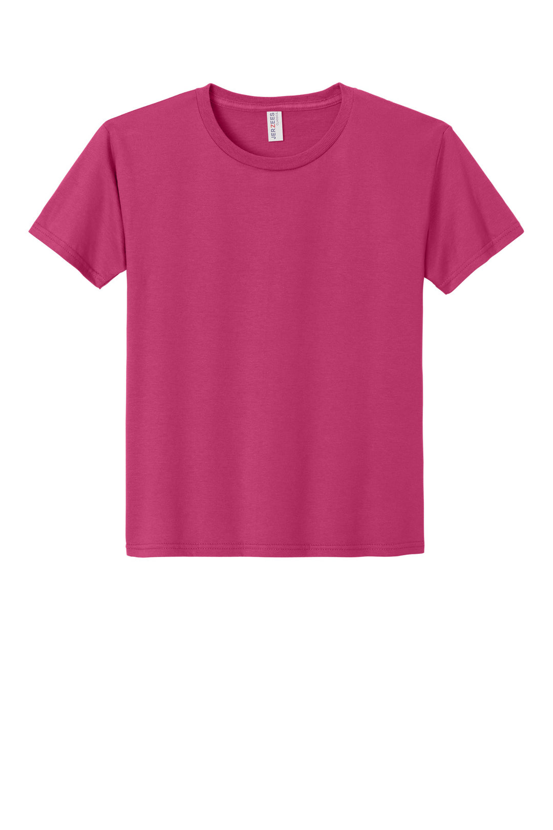 Front View of CyberPink Jerzees Classics Youth Cotton T-Shirt 363Y