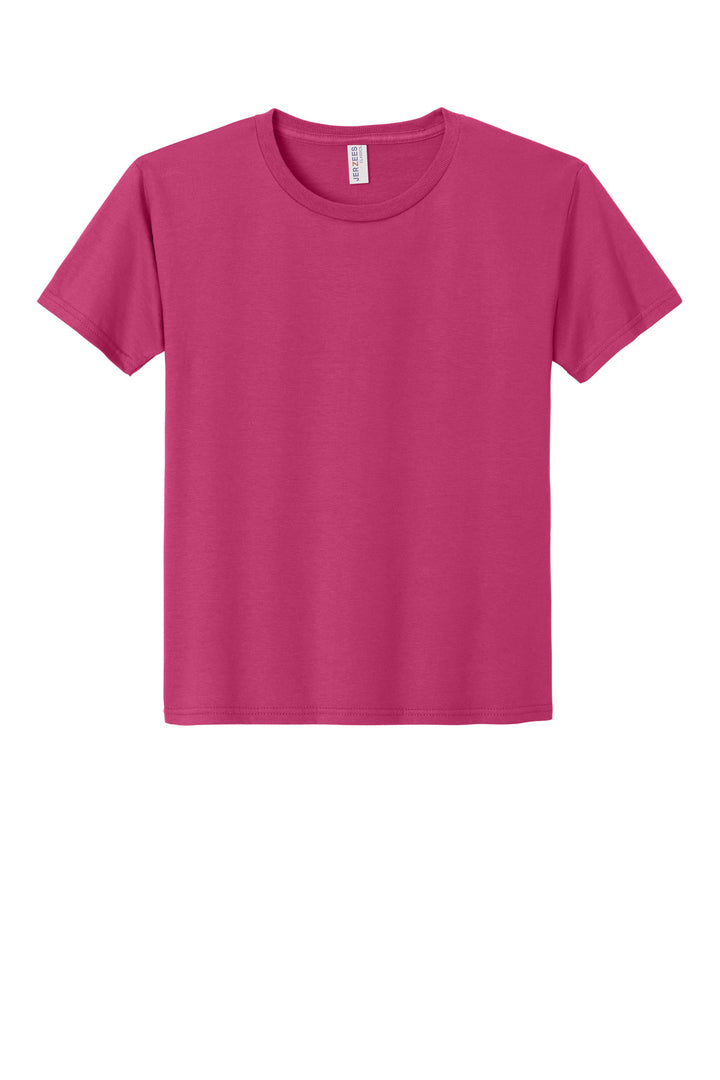 Front View of CyberPink Jerzees Classics Youth Cotton T-Shirt 363Y