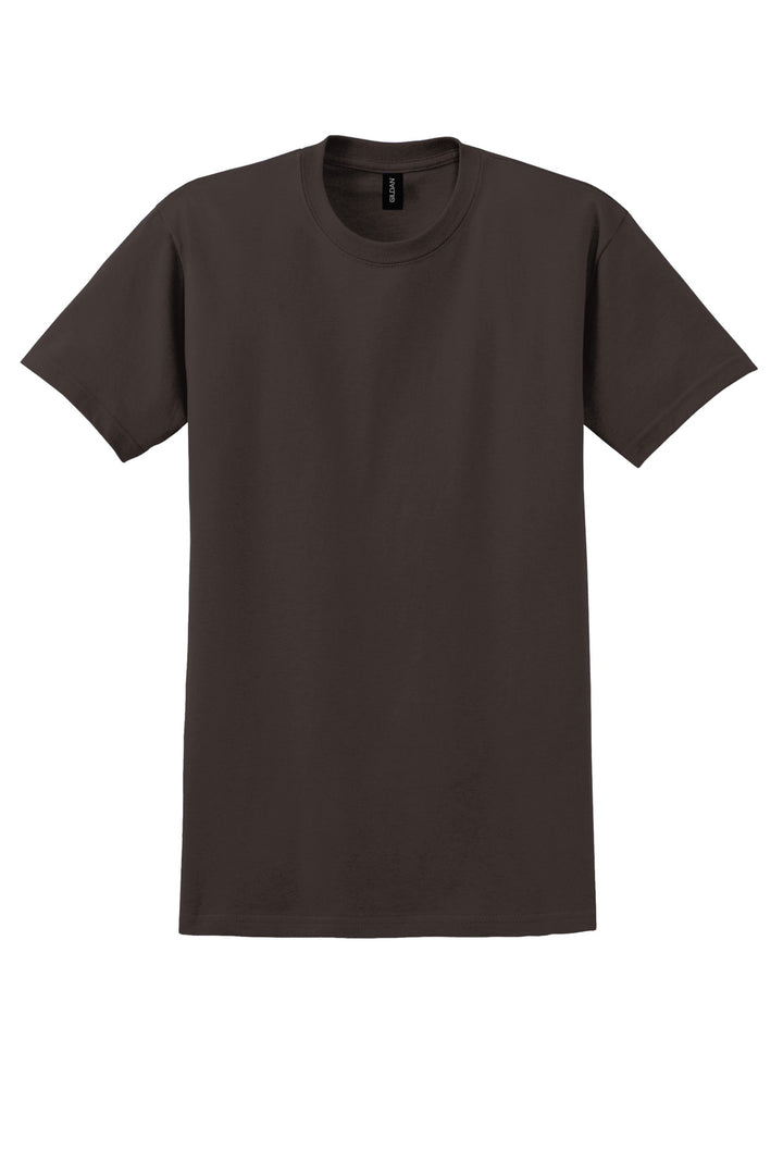 Front View of Dark Chocolate Gildan - Ultra Cotton 100% US Cotton T-Shirt. 2000
