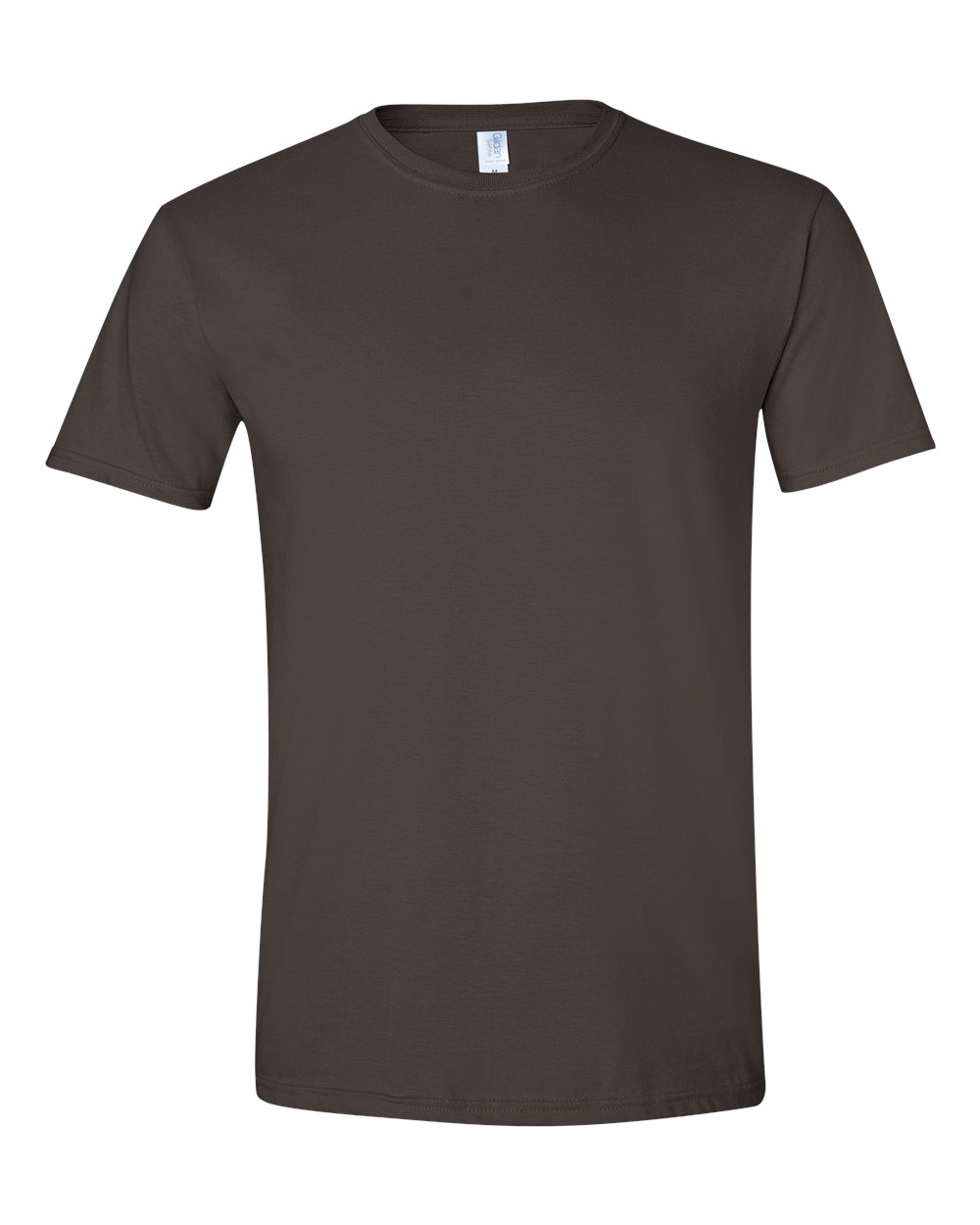Front View of Dark Chocolate Softstyle® T-Shirt - 64000