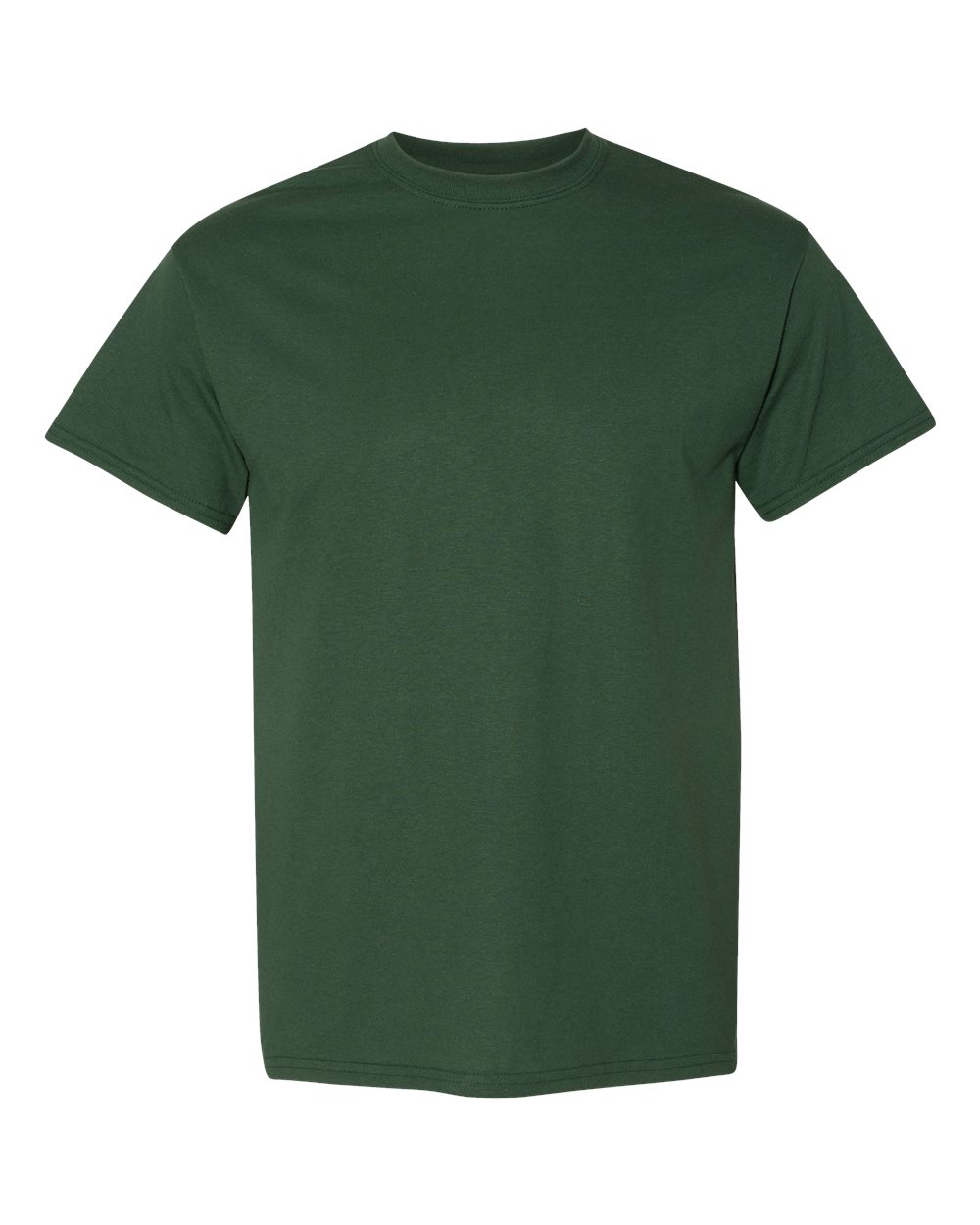 Front View of Dark Green DryBlend® T-Shirt - 8000