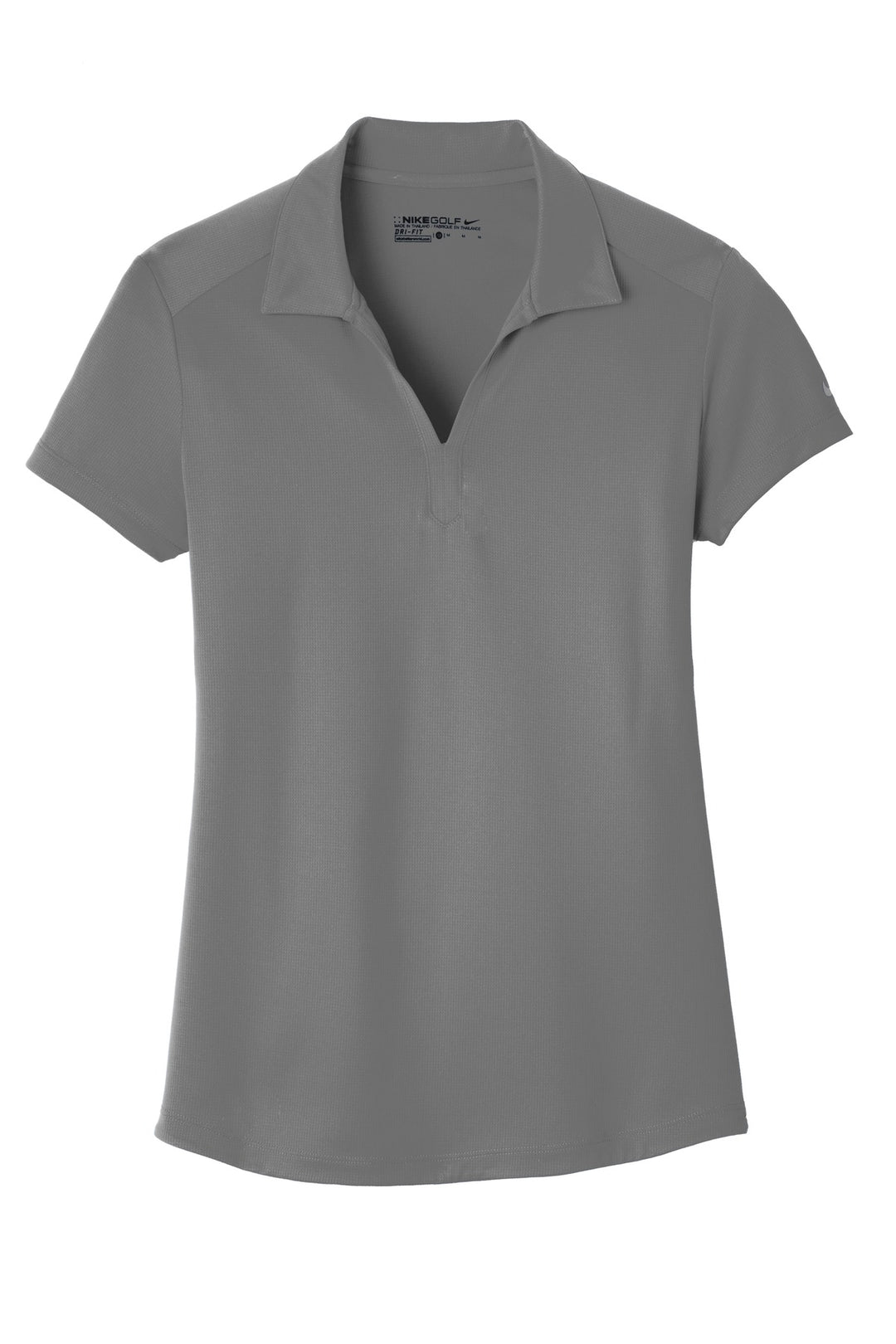 Front View of Dark Grey Nike Women's Dri-FIT Legacy Polo. 838957