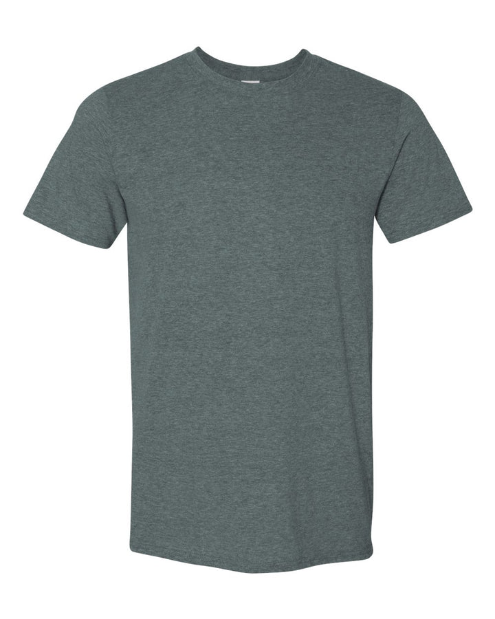 Front View of Dark Heather Softstyle® T-Shirt - 64000