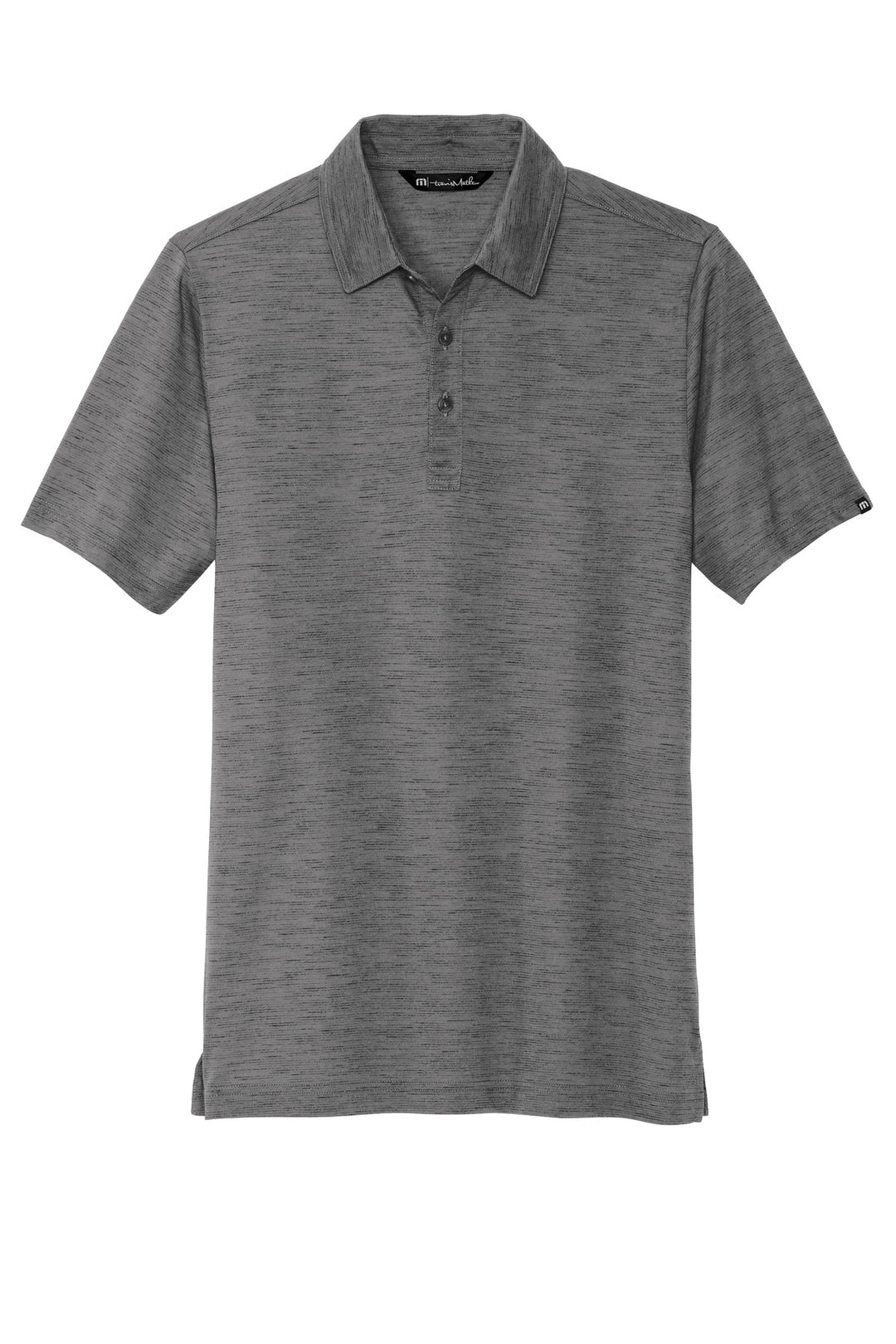 Front View of DarkGrey TravisMathew Auckland Slub Polo TM1MW451