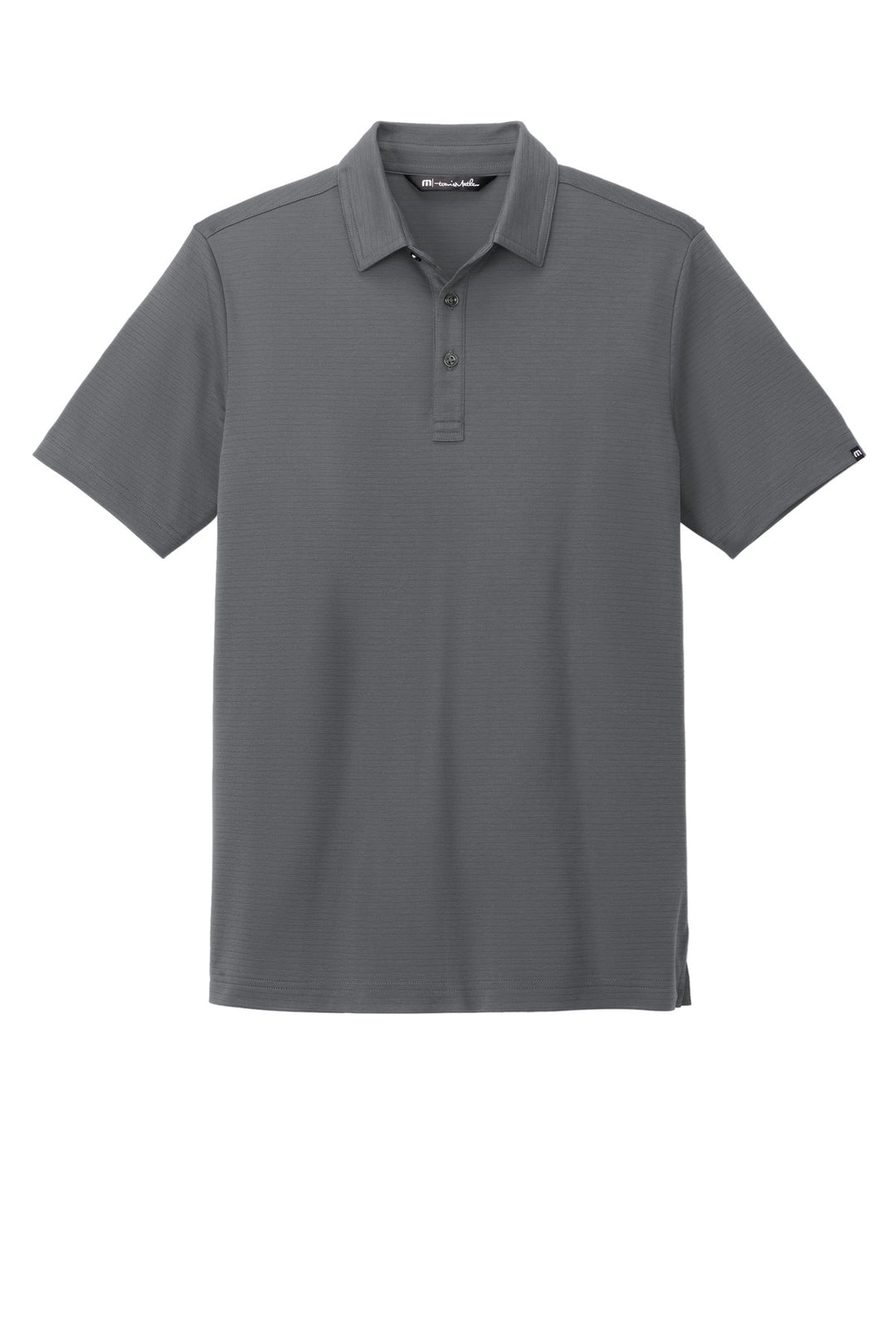 Front View of DarkGrey TravisMathew Bayfront Solid Polo TM1MY399